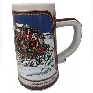 Anheuser Busch Budweiser 1989 Clydesdale Collector’s Series Beer Stein